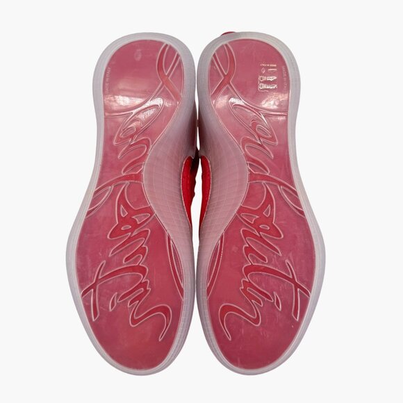 Christian Louboutin Arpoador Red Drawstring Sock Sneakers Size 41 US 11 Women's - Picture 13 of 15